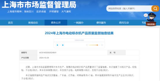 大数据：合格率70%电动晾衣架近三年抽检(图11)